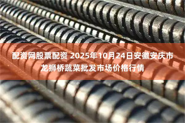 配资网股票配资 2025年10月24日安徽安庆市龙狮桥蔬菜批发市场价格行情
