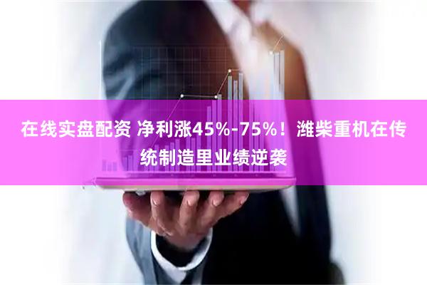 在线实盘配资 净利涨45%-75%！潍柴重机在传统制造里业绩逆袭